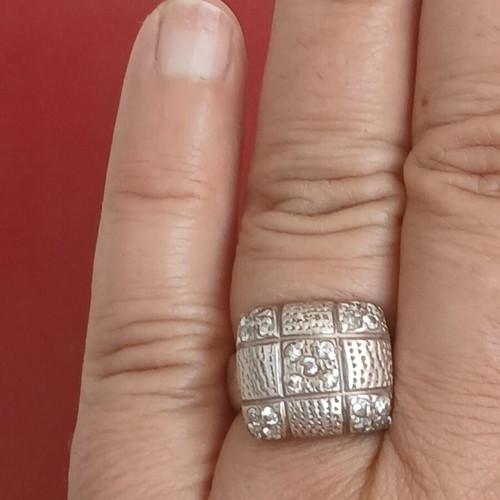 Silver 950 ring, 17 mm