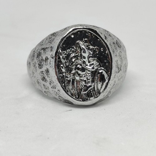Spartan Warrior Ring like new, silver-colored metal alloy, size 12