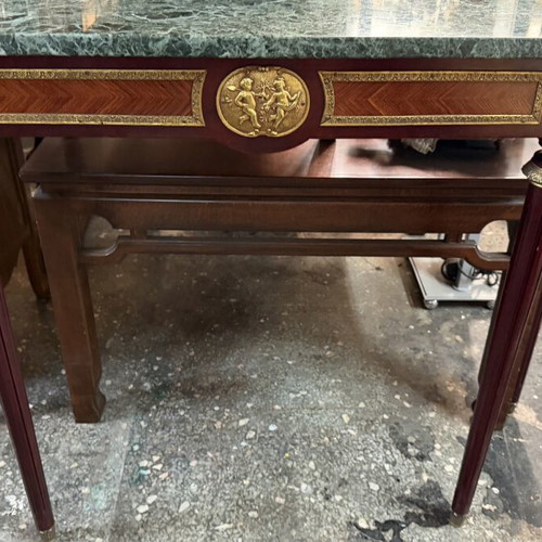 French console with marble top like new