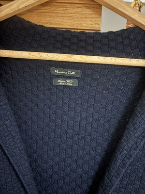 Massimo Dutti cardigan, dark blue, XL, cotton-wool