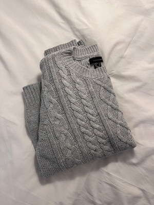 Primark Knitted Jumper light grey like new, size UK16/EU44