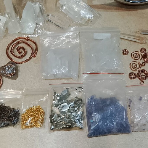 Set of Materials for Handmade Jewelry and Orgone, new