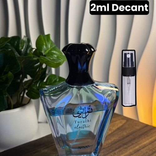 Afnan Turathi Electric Eau de Parfum 2ml decant like new