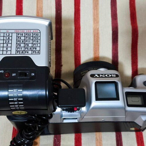 Vintage Sony FMD System Motor Drive LCD Display camera used with film