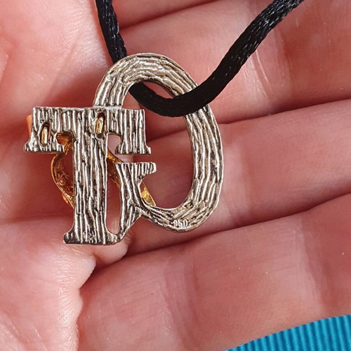 Silver 950 pendant GT Tsangarakis 1999, like new, silver and gold