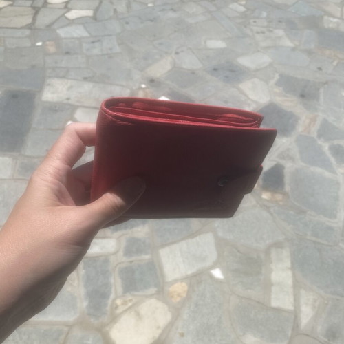 Women's wallet new, fuchsia color with compartments and clasp