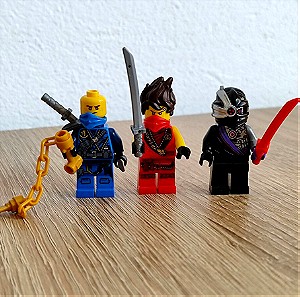 3x Φιγουρες Lego Ninjago