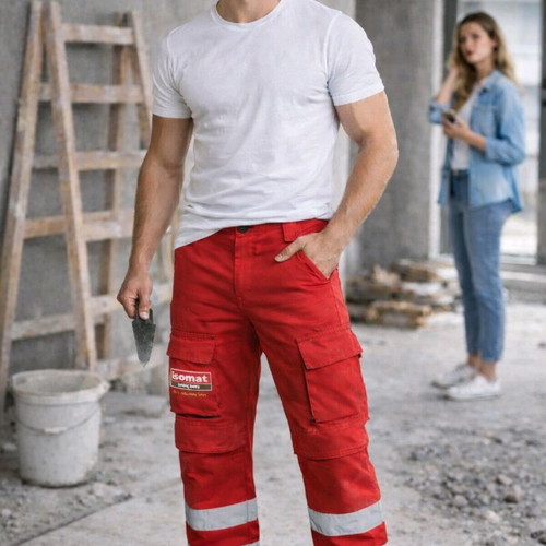 Axon Top Trousers 50-501-1 professional work trousers used, set of 2, with reflective stripes