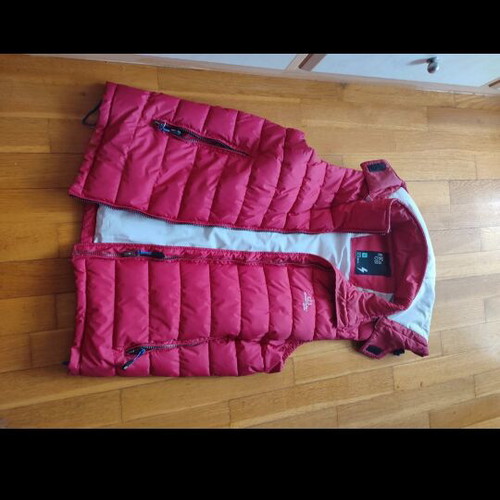 Emerson Genius sleeveless puffer vest with hood red like new, size S