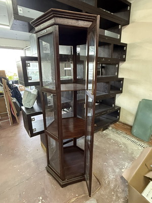 Thai handmade vintage display cabinet used, good condition
