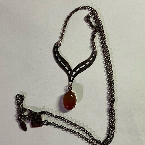 Necklace with Twice As Nice stone like new