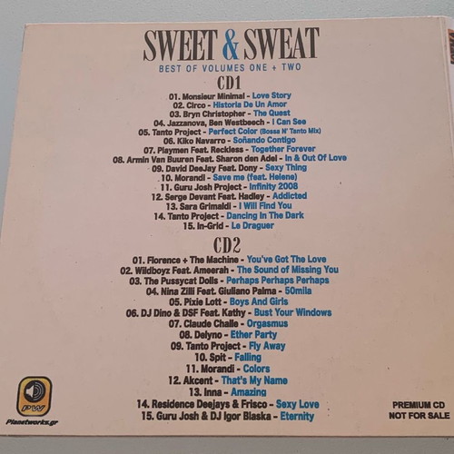 Sweet & Sweat Best of vol. 1+2 CD used, compiled by Petros Kostopoulos