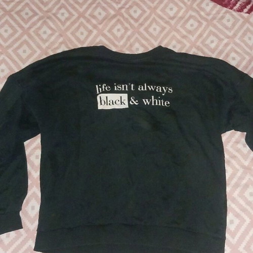 Pink Woman sweatshirt black used, size M