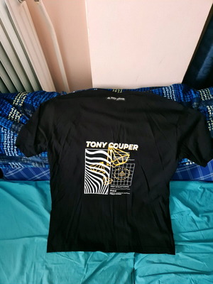 Tony Couper t-shirt καινούργιο, μέγεθος L, μαύρο
