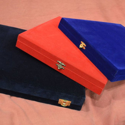 Three luxurious velvet gift boxes (dimensions 0.28X0.31X0.5 – 0.31X0.26X0.4 – 0.16X0.26X0.4)