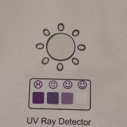 Samsung promotional bag used with UV Ray Detector indication