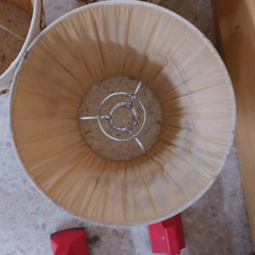 Lampshade hats like new nylon with metal frame