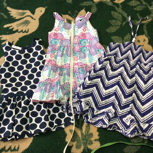 Set of 3 dresses for girls 5-6 years old, including Babylon