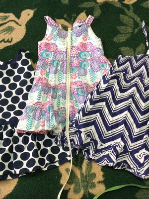 Set of 3 dresses for girls 5-6 years old, including Babylon