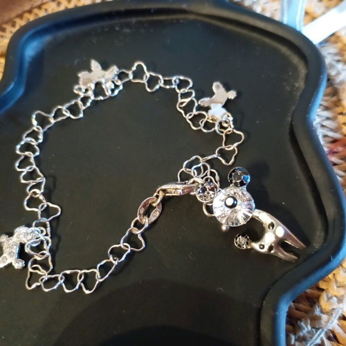 Silver children's bracelet like new with 925 stamp and dog charms