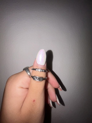 Ring set like new, silver by Άπεφθον