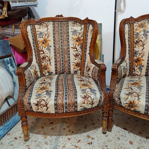 Antique armchairs, height 105 cm, width 70 cm