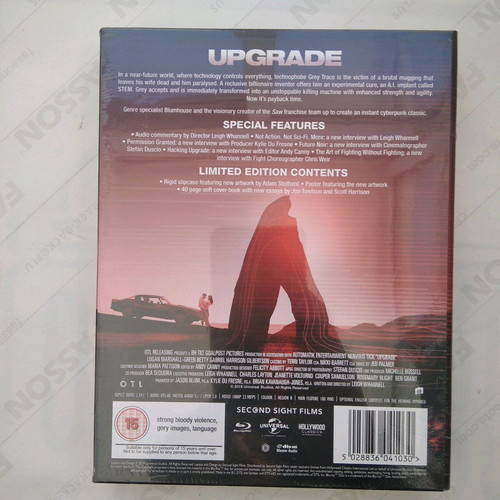 Upgrade Limited Edition Blu-ray with English subtitles, Region B Europe