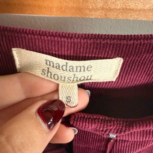 Madame Shou Shou corduroy pants high-waisted like new, multicolor