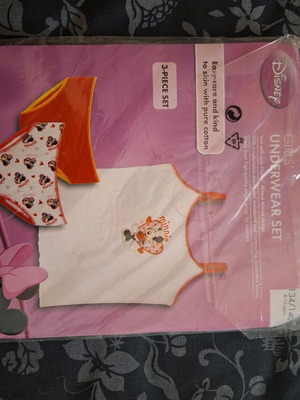 Σετ εσώρουχα Minnie Mouse καινούργιο για κορίτσι 8-10 ετών
