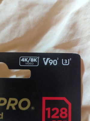 SanDisk Extreme Pro V90 SDXC UHS-II 128GB memory card new