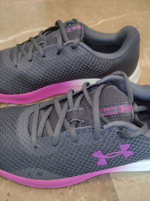 Under Armour UA W Charged Pursuit 3 women's athletic shoes new, gray fuchsia, size 40