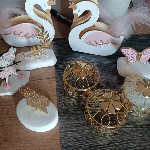 Baptism decorations, set of 9 pieces