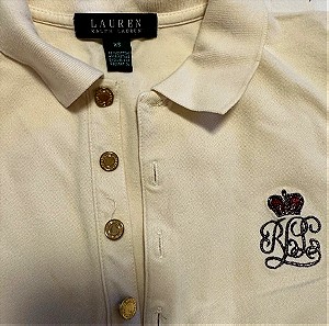 Ralph Lauren πολο μπλούζα ζαχαρι χρώμα σε μέγεθος xs κάνει για small όμως. Κοντομάνικο