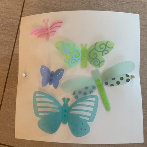 Haba wall light with butterflies like new