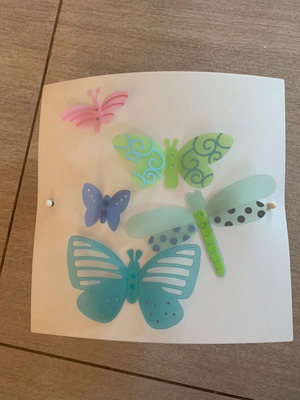 Haba wall light with butterflies like new