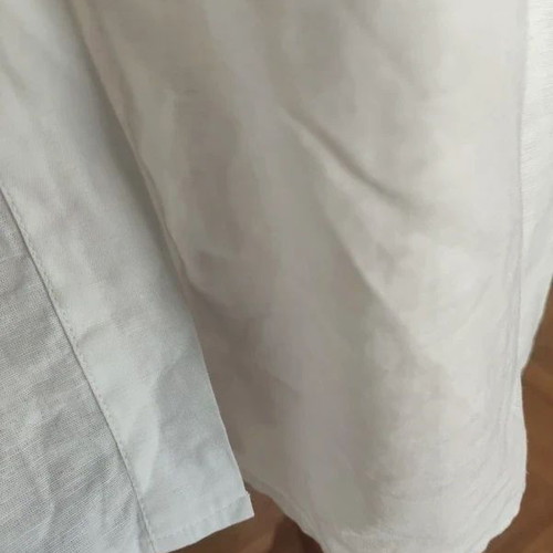 Naracamacie white cotton-linen shirt like new, size M/L