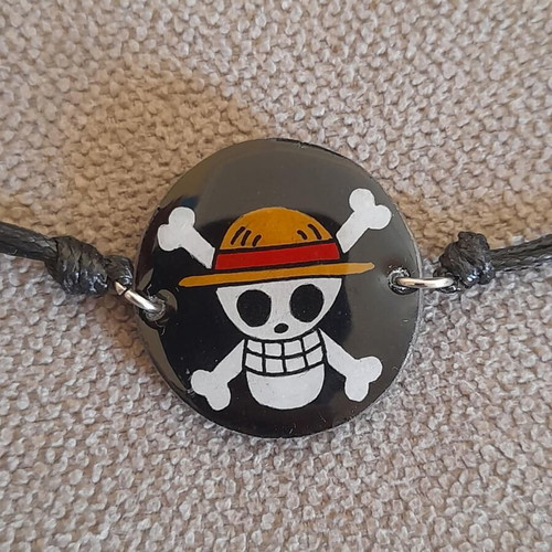 One Piece handmade bracelet new, heat-shrink plastic