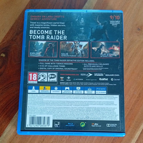 PlayStation 4 Shadow of the Tomb Raider Definitive Edition 2019 used