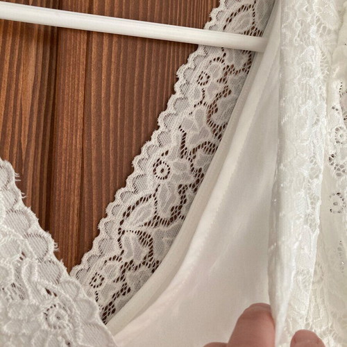 Lace dress white knee-length like new