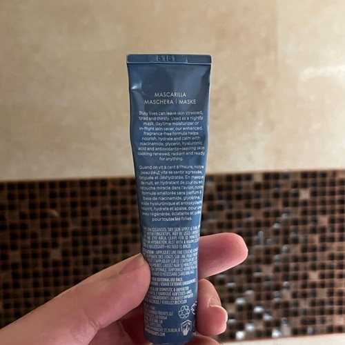 Summer Fridays Jet Lag hydrating mask used