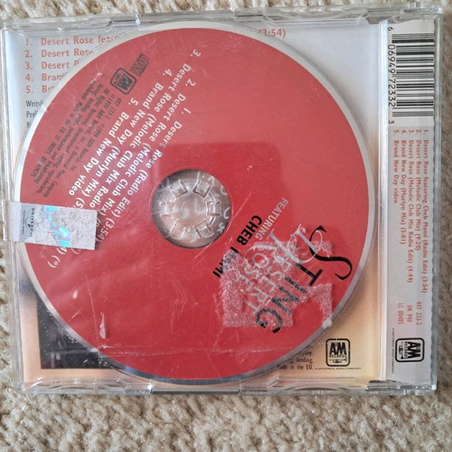 Sting Featuring Cheb Mami Desert Rose CD single used