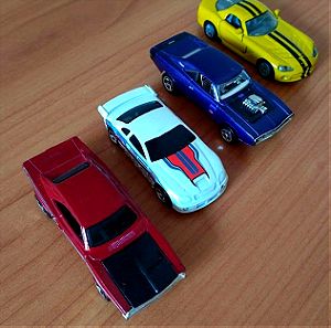 4 αυτοκινητάκια Dodge (3 Hot Wheels & 1 Siku),σε πολύ καλή κατάσταση