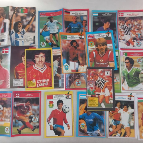 European and World Football Posters and Inserts 1980s used