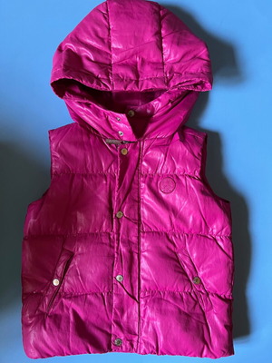 Baby down vest used for 3-year-old girl