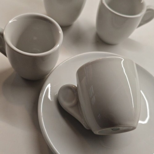 Set of 4 single Greek coffee cups new