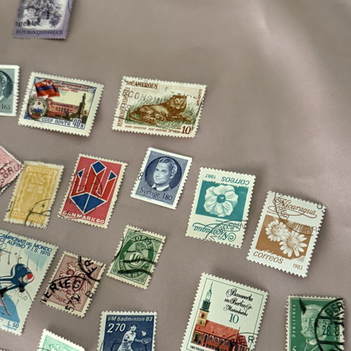 Lot of 6 used stamps from various countries