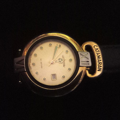 Catamaran wristwatch women's used with leather strap