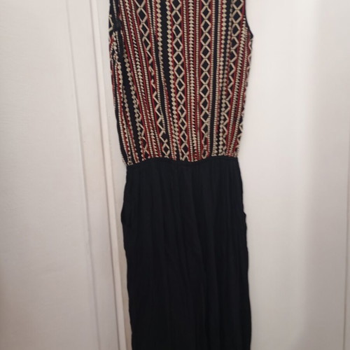 Women's summer jumpsuit black like new, fits M/L