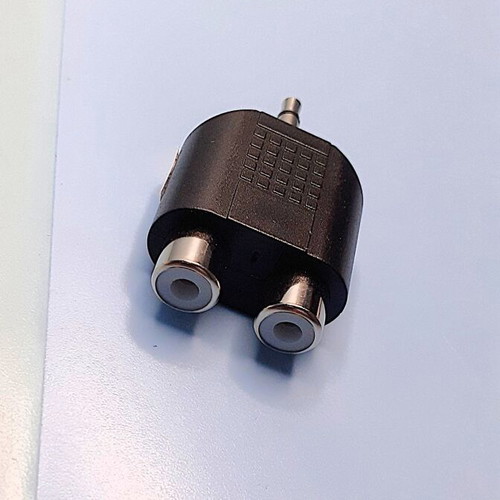 3.5mm Jack to 2 RCA Female Adapter new
