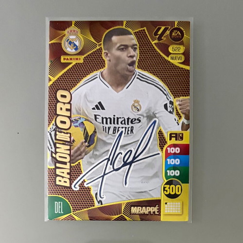Κάρτα Balon de Oro Signature Mbappé Panini Adrenalyn XL